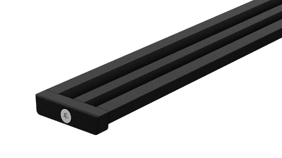 Schlüter®-KERDI-LINE-VARIO WAVE MGS alluminio con finitura a rilievo nero matt